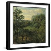 Valley Scene with Trees-John Constable-Framed Giclee Print