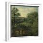 Valley Scene with Trees-John Constable-Framed Premium Giclee Print