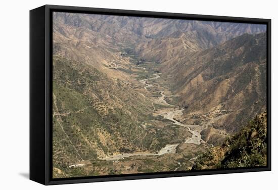 Valley Seen from the Old Road from Asmara to Massawa-Augusto Leandro Stanzani-Framed Stretched Canvas