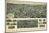 Valley Stream, New York - Panoramic Map-Lantern Press-Mounted Premium Giclee Print