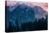 Valley Sunset, Yosemite National Park, California-Vincent James-Stretched Canvas