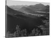 Valley Surrounded By Mountains "In Rocky Mountain National Park "Colorado. 1933-1942-Ansel Adams-Stretched Canvas