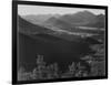 Valley Surrounded By Mountains "In Rocky Mountain National Park "Colorado. 1933-1942-Ansel Adams-Framed Art Print