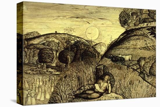Valley Thick with Corn, 19th Century-Samuel Palmer-Stretched Canvas