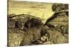 Valley Thick with Corn, 19th Century-Samuel Palmer-Stretched Canvas