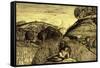 Valley Thick with Corn, 19th Century-Samuel Palmer-Framed Stretched Canvas