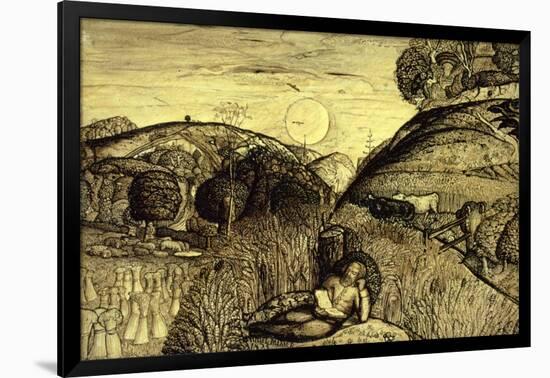 Valley Thick with Corn, 19th Century-Samuel Palmer-Framed Giclee Print