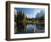 Valley View of El Capitan, Cathedral Rock, Merced River in Yosemite National Park, California, USA-Dee Ann Pederson-Framed Premium Photographic Print