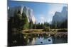 Valley View of El Capitan, Cathedral Rock, Merced River in Yosemite National Park, California, USA-Dee Ann Pederson-Mounted Photographic Print