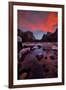 Valley View Sunset and The Red Veil, Yosemite National Park-Vincent James-Framed Photographic Print