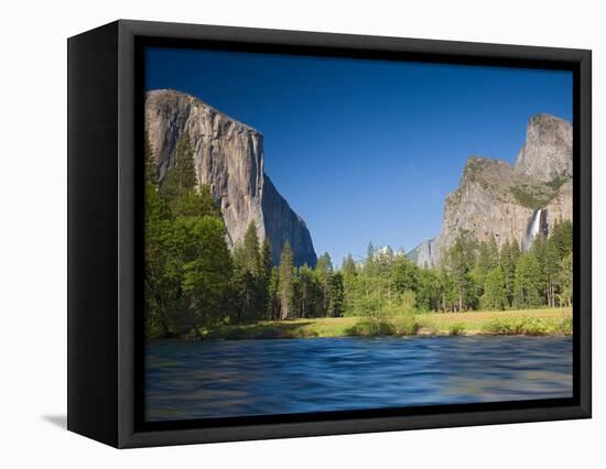 Valley View with El Capitan, Yosemite National Park, CA-Jamie & Judy Wild-Framed Stretched Canvas