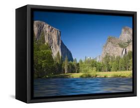 Valley View with El Capitan, Yosemite National Park, CA-Jamie & Judy Wild-Framed Stretched Canvas