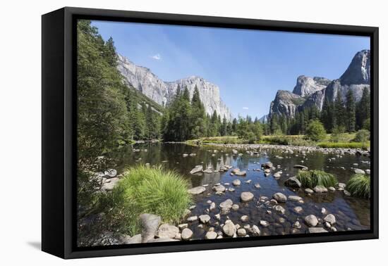 Valley View with El Capitan, Yosemite National Park, California, Usa-Jean Brooks-Framed Stretched Canvas