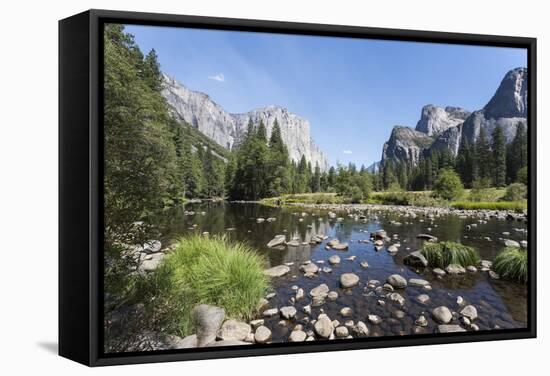 Valley View with El Capitan, Yosemite National Park, California, Usa-Jean Brooks-Framed Stretched Canvas