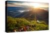 Valley View with Villages and Mountains at Sunrise. View from Adam's Peak, Sri Lanka-Dudarev Mikhail-Stretched Canvas