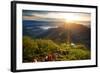 Valley View with Villages and Mountains at Sunrise. View from Adam's Peak, Sri Lanka-Dudarev Mikhail-Framed Photographic Print