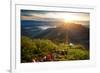 Valley View with Villages and Mountains at Sunrise. View from Adam's Peak, Sri Lanka-Dudarev Mikhail-Framed Photographic Print