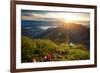 Valley View with Villages and Mountains at Sunrise. View from Adam's Peak, Sri Lanka-Dudarev Mikhail-Framed Photographic Print