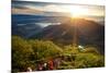 Valley View with Villages and Mountains at Sunrise. View from Adam's Peak, Sri Lanka-Dudarev Mikhail-Mounted Photographic Print