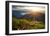 Valley View with Villages and Mountains at Sunrise. View from Adam's Peak, Sri Lanka-Dudarev Mikhail-Framed Photographic Print