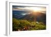 Valley View with Villages and Mountains at Sunrise. View from Adam's Peak, Sri Lanka-Dudarev Mikhail-Framed Photographic Print