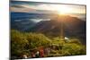 Valley View with Villages and Mountains at Sunrise. View from Adam's Peak, Sri Lanka-Dudarev Mikhail-Mounted Photographic Print