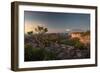 Valleys Below Pai Inacio in Chapada Diamantina National Park in Bahia State at Sunset-Alex Saberi-Framed Photographic Print