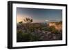 Valleys Below Pai Inacio in Chapada Diamantina National Park in Bahia State at Sunset-Alex Saberi-Framed Photographic Print