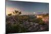 Valleys Below Pai Inacio in Chapada Diamantina National Park in Bahia State at Sunset-Alex Saberi-Mounted Photographic Print