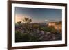 Valleys Below Pai Inacio in Chapada Diamantina National Park in Bahia State at Sunset-Alex Saberi-Framed Photographic Print