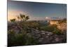 Valleys Below Pai Inacio in Chapada Diamantina National Park in Bahia State at Sunset-Alex Saberi-Mounted Photographic Print