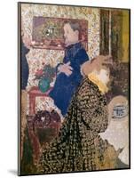 Vallotton and Misia in the Dining Room at Rue Saint-Florentin-Édouard Vuillard-Mounted Giclee Print