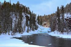 Oulanka River in Winter.-Valoor-Photographic Print