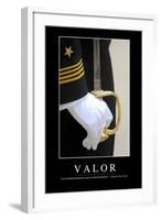 Valor. Cita Inspiradora Y Póster Motivacional-null-Framed Photographic Print