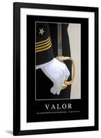 Valor. Cita Inspiradora Y Póster Motivacional-null-Framed Photographic Print