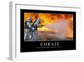 Valor. Cita Inspiradora Y Póster Motivacional-null-Framed Photographic Print