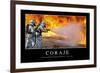 Valor. Cita Inspiradora Y Póster Motivacional-null-Framed Photographic Print