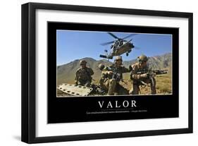 Valor. Cita Inspiradora Y Póster Motivacional-null-Framed Photographic Print