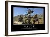 Valor. Cita Inspiradora Y Póster Motivacional-null-Framed Photographic Print