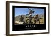 Valor: Inspirational Quote and Motivational Poster-null-Framed Photographic Print