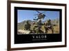 Valor: Inspirational Quote and Motivational Poster-null-Framed Photographic Print