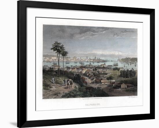Valparaiso, Chile, 1840-Edward Willmann-Framed Giclee Print
