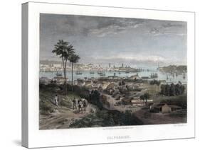 Valparaiso, Chile, 1840-Edward Willmann-Stretched Canvas