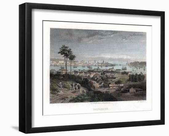 Valparaiso, Chile, 1840-Edward Willmann-Framed Giclee Print