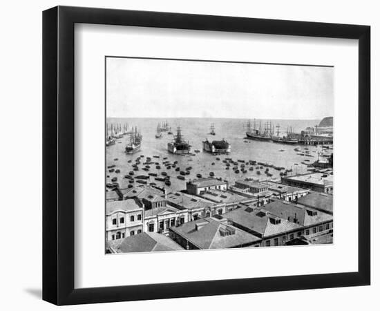 Valparaiso Harbour, Chile, 1893-John L Stoddard-Framed Giclee Print