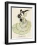 Valse Bleue, Her Wide Skirt Swirls Gracefully as Her Partner Leads Her Through a Passionate Waltz-Ferdinand Von Reznicek-Framed Photographic Print