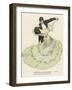 Valse Bleue, Her Wide Skirt Swirls Gracefully as Her Partner Leads Her Through a Passionate Waltz-Ferdinand Von Reznicek-Framed Photographic Print