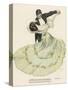 Valse Bleue, Her Wide Skirt Swirls Gracefully as Her Partner Leads Her Through a Passionate Waltz-Ferdinand Von Reznicek-Stretched Canvas
