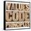 Values, Code, Principles Words-PixelsAway-Framed Stretched Canvas
