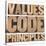 Values, Code, Principles Words-PixelsAway-Stretched Canvas